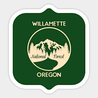 Willamette National Forest Oregon Sticker